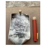 The Columbian St. Helens Eruption Poster with Ash Sample in Container