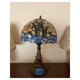Stained Glass Floral Motif Table Lamp
