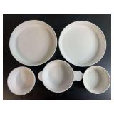 Corning Ware White Oven and Microwave Dishware Assortment
