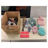 Assorted Personal Care Items, Hot Water Bottles, Ice Bags, and Storage Box