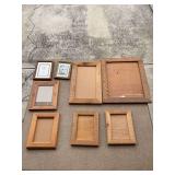 Assorted Wooden Picture Frames Lot of 8