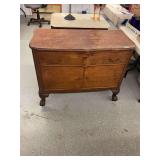 Wooden Credenza with Single Drawer and Cabinet Doors