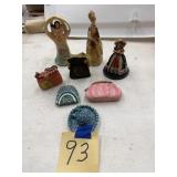 Purse decor, figurines