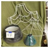 Lamp shades and frames