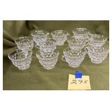 Vintage Fostoria American Clear diamond pt dishes
