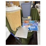 Trash cans, file box, etc