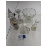 Seashells, glassware