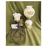 Hurricane lamp, wall sconce