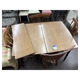 Dining table and chairs