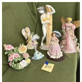 Figurines and fountain