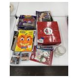 Clown noses, crafting items, lights