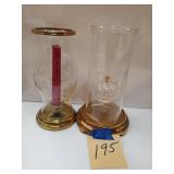 Oil lamp, candle holder