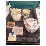 Scentsy burner, coasters, dishes