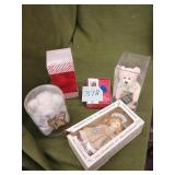 Bears, doll, rose gift set