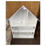 Wooden doll house bookcase
