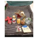 Onyx figurines, vases, angels, owls, paper wt etc