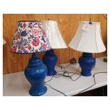 Blue lamps