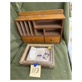 Shadow box, desk organizer