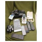 PS 2, binoculars, telephones, rewinder