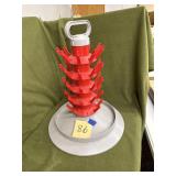 Wine bottle drainer tree
