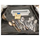 Stainless, sterling and silverplate flatware