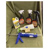 Urine Gone, Yellow Out caulk gun  etc