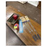 Grill forks, candles, wicks, etc