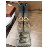 Bronze shoes, shoes, boots