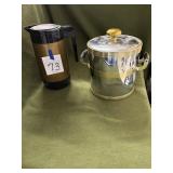 Coffee carafe, ice bucket