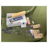 Rolling pin, serving utensils, etc