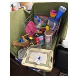 Baskets, plasticware