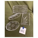 Vintage glass dishes