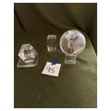 Prism, globe, pentagon