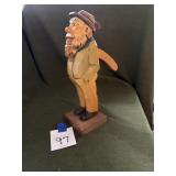 Hand carved nut cracker