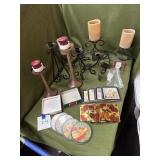 Coasters, candle holders