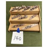 Miniature boats and display