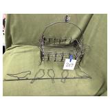 Basket, wire birds