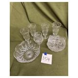 Glasses, vase, bowls