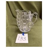 Cubist glass pitcher