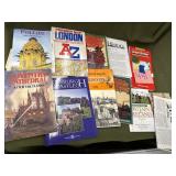 British books, movie memorabilia, maps