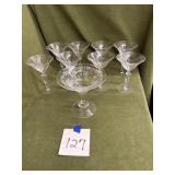 Cocktail and martini glasses