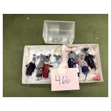 Hand made British mouse ornaments