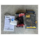 cordless drill and bits