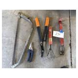 pruners, saws
