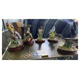Porcelain bird figurines