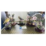 Porcelain bird figurines
