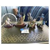 Porcelain bird figurines