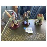 Porcelain bird figurines