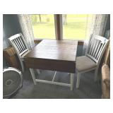 Drop leaf table and chairs