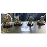 Porcelain bird figurines